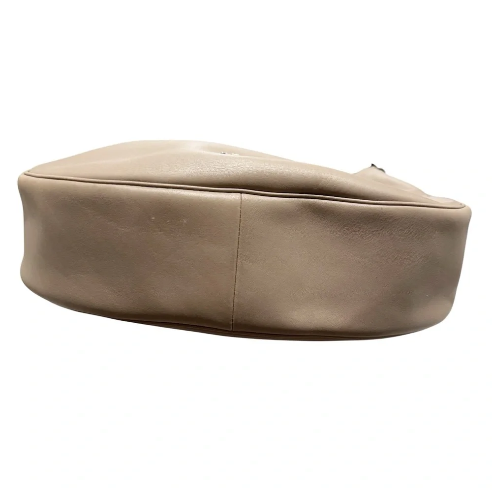 Coach Nomad Taupe Leather Hobo Bag with Snake Skin Strap